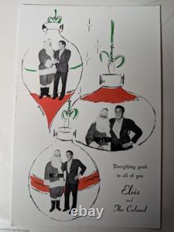 Very Rare Elvis Presley Christmas Postcard