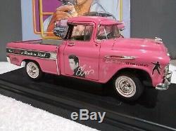 Very Rare Elvis Presley The King Of Rock'n' Roll 1957 Chevy Pink Pickup Model