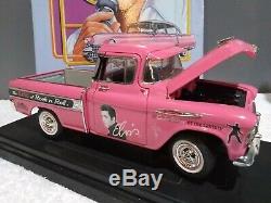 Very Rare Elvis Presley The King Of Rock'n' Roll 1957 Chevy Pink Pickup Model