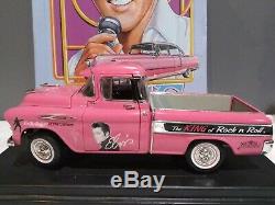 Very Rare Elvis Presley The King Of Rock'n' Roll 1957 Chevy Pink Pickup Model