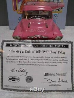 Very Rare Elvis Presley The King Of Rock'n' Roll 1957 Chevy Pink Pickup Model