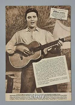 Very rare Elvis Presley handsigned German Cinema Flyer Autograph on front page