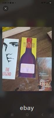 Vint Elvis Presley Memorabilia Lot 30 Pcs Book Set, Rare Menu, Magazine, CDs