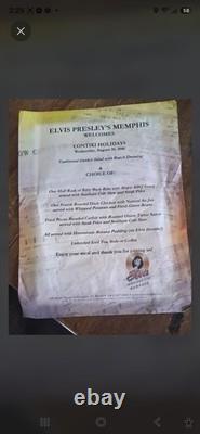 Vint Elvis Presley Memorabilia Lot 30 Pcs Book Set, Rare Menu, Magazine, CDs