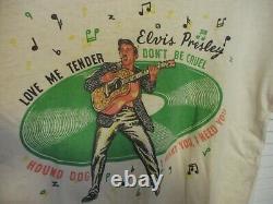 Vintage 1956 Elvis Presley Shirt The KING Love Me Tender Hound Dog VERY RARE