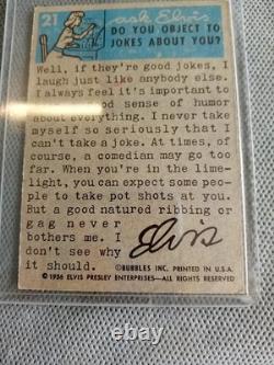 Vintage 1956 Elvis Presley Topps Bubbles Trading Card #21 Rare Find Free Ship