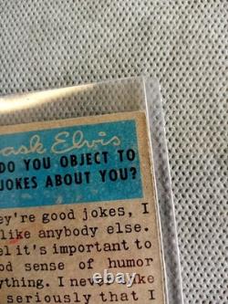 Vintage 1956 Elvis Presley Topps Bubbles Trading Card #21 Rare Find Free Ship