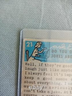 Vintage 1956 Elvis Presley Topps Bubbles Trading Card #21 Rare Find Free Ship