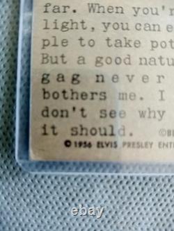 Vintage 1956 Elvis Presley Topps Bubbles Trading Card #21 Rare Find Free Ship