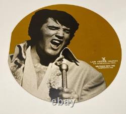 Vintage 1972 Elvis Presley Souvenir Foldout Menu Las Vegas Hilton Music Rare