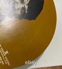 Vintage 1972 Elvis Presley Souvenir Foldout Menu Las Vegas Hilton Music Rare