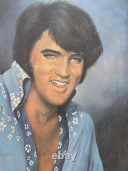 Vintage 1976 Elvis Presley Poster Print 22 x 28 by Loxi Sibley RARE