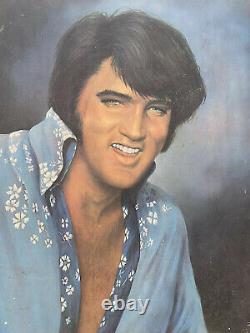 Vintage 1976 Elvis Presley Poster Print 22 x 28 by Loxi Sibley RARE