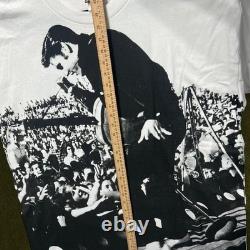 Vintage 1990s RARE Elvis Presley All Over Print T-Shirt XXL Modern 2XL