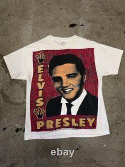 Vintage 1993 90s Elvis Presley Mosquitohead T Shirt Size L 22 x 28 Rare VTG