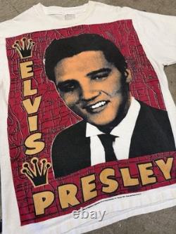 Vintage 1993 90s Elvis Presley Mosquitohead T Shirt Size L 22 x 28 Rare VTG