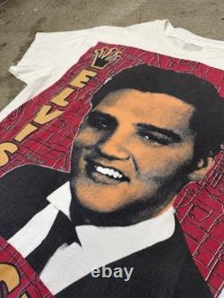Vintage 1993 90s Elvis Presley Mosquitohead T Shirt Size L 22 x 28 Rare VTG