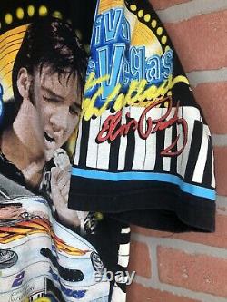 Vintage 1998 Elvis Presley Nascar T Shirt Mens Size Large Rare