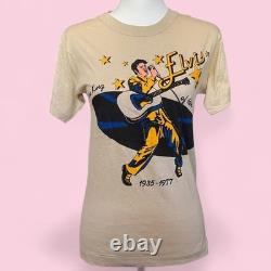 Vintage 70s RARE DEADSTOCK NWT Elvis Presley 1977 Graphic Tee