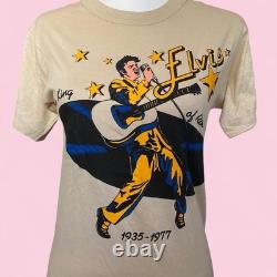 Vintage 70s RARE DEADSTOCK NWT Elvis Presley 1977 Graphic Tee