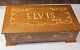Vintage 8-song Large Wooden Music Box Elvis Songs Love Musical Presley Rare Euc