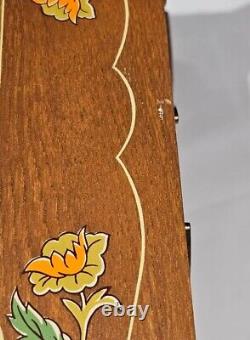 Vintage 8-Song Large Wooden Music Box ELVIS SONGS Love Musical Presley RARE EUC