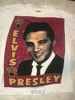 Vintage 90's Elvis Presley Mosquitohead Photo Print T-Shirt Size XL Rare