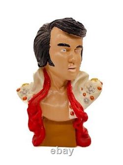 Vintage Elvis Presley Chalk Ware Bust Rare and Collectable Piece Rock and Roll