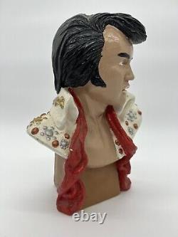 Vintage Elvis Presley Chalk Ware Bust Rare and Collectable Piece Rock and Roll