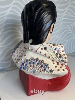 Vintage Elvis Presley Chalk Ware Bust Rare and Collectable Piece Rock and Roll Vintage Elvis Presley Chalk Ware Bust Rare and Collectable Piece Rock and Roll