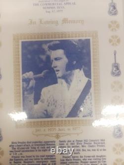 Vintage Elvis Presley Document In Loving Memory Rock N Roll Memorabilia Rare