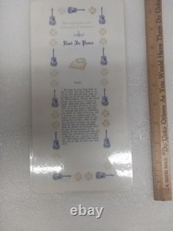 Vintage Elvis Presley Document In Loving Memory Rock N Roll Memorabilia Rare