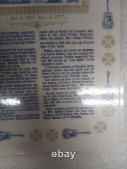 Vintage Elvis Presley Document In Loving Memory Rock N Roll Memorabilia Rare