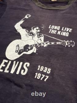 Vintage Elvis Presley Long Live The king 70s shirt Size small S Rare