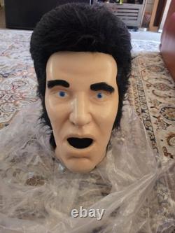 Vintage Elvis Presley Mask Costume Mascot Head Adult Size Unisex Rare