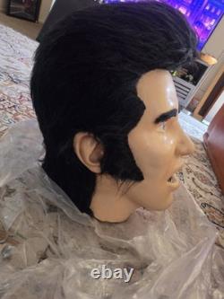 Vintage Elvis Presley Mask Costume Mascot Head Adult Size Unisex Rare