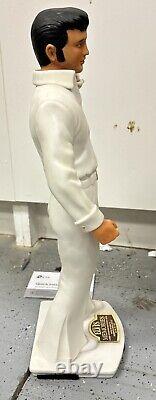 Vintage Elvis Presley McCormick Whiskey Decanter Empty With Wooden Base RARE 19