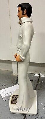 Vintage Elvis Presley McCormick Whiskey Decanter Empty With Wooden Base RARE 19