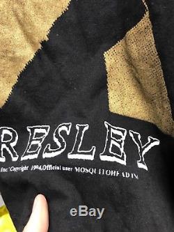 Vintage Elvis Presley Mosquitohead Black T Shirt Sz XL Rare 90s Big Logo Rock