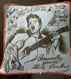 Vintage Elvis Presley Pillow, 1956, Rare, 1950's, Rock and Roll Memorablia