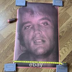 Vintage Elvis Presley Poster Late Era Original 23x35 Pink Black RARE Punk
