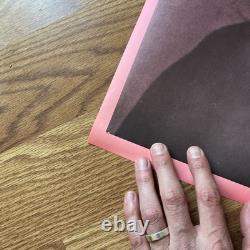 Vintage Elvis Presley Poster Late Era Original 23x35 Pink Black RARE Punk