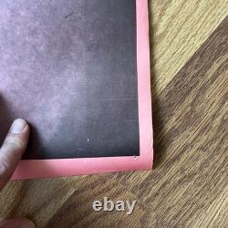 Vintage Elvis Presley Poster Late Era Original 23x35 Pink Black RARE Punk