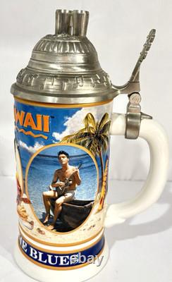 Vintage Elvis Presley Sings The Blues Blue Hawaii Collector Stein #433 RARE