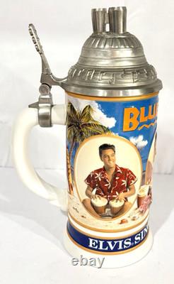 Vintage Elvis Presley Sings The Blues Blue Hawaii Collector Stein #433 RARE