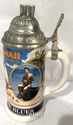Vintage Elvis Presley Sings The Blues Blue Hawaii Collector Stein #433 RARE