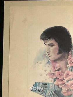 Vintage Elvis Presley Tribute To The King 1977 Print 18x23, Rare indeed