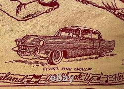 Vintage Elvis Presley Woven Throw Blanket/Tapestry 67 x 47 RARE