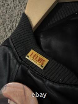Vintage Elvis Presley XL Satin Bomber Jacket with 7 Rare Concert Pins