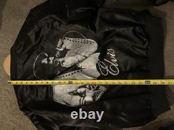 Vintage Elvis Presley XL Satin Bomber Jacket with 7 Rare Concert Pins